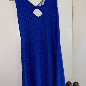 Navy blue skater dress